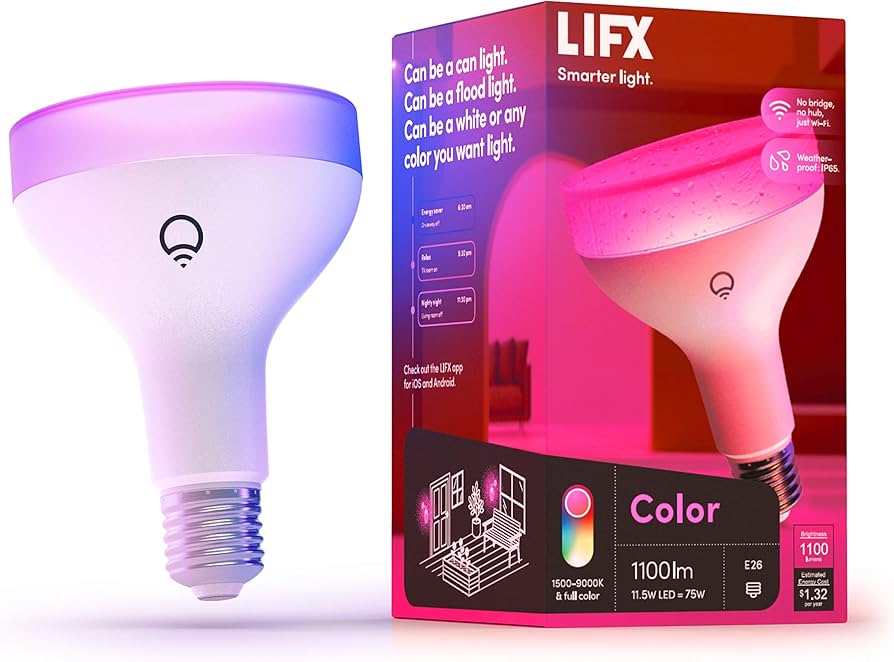 LIFX Color 1000 Lumens Wi-Fi Smart LED Light Bulb