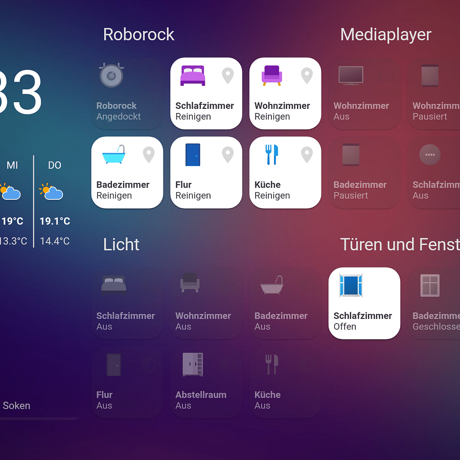 Screenshot of Home Assistant user interface