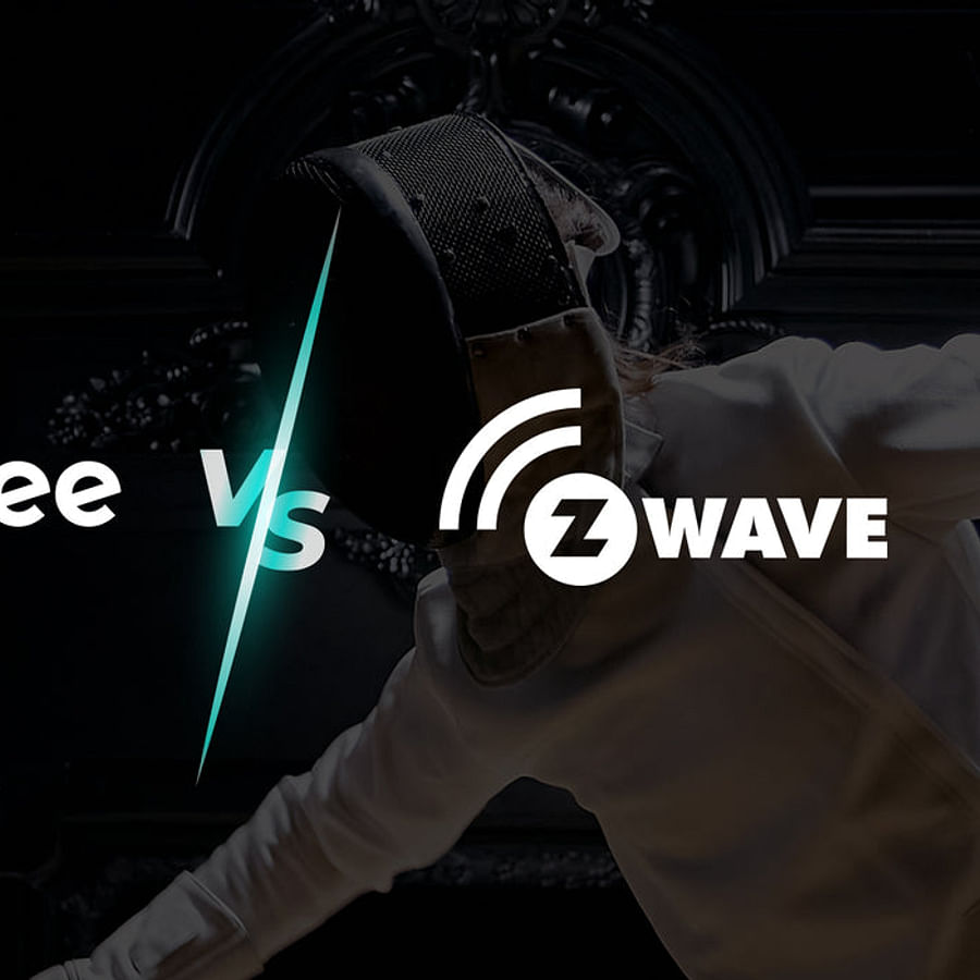 Logos of Zigbee and Z-Wave Smart Home Automation Protocols